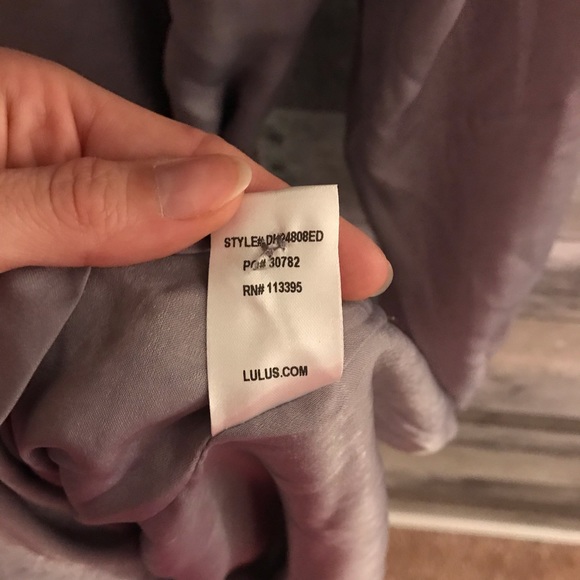 NWT- Lulus Lavender Satin Midi Shirt Dress - Picture 8 of 8